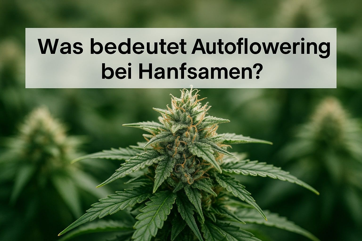 Was heißt autoflowering bei Hanfsamen?