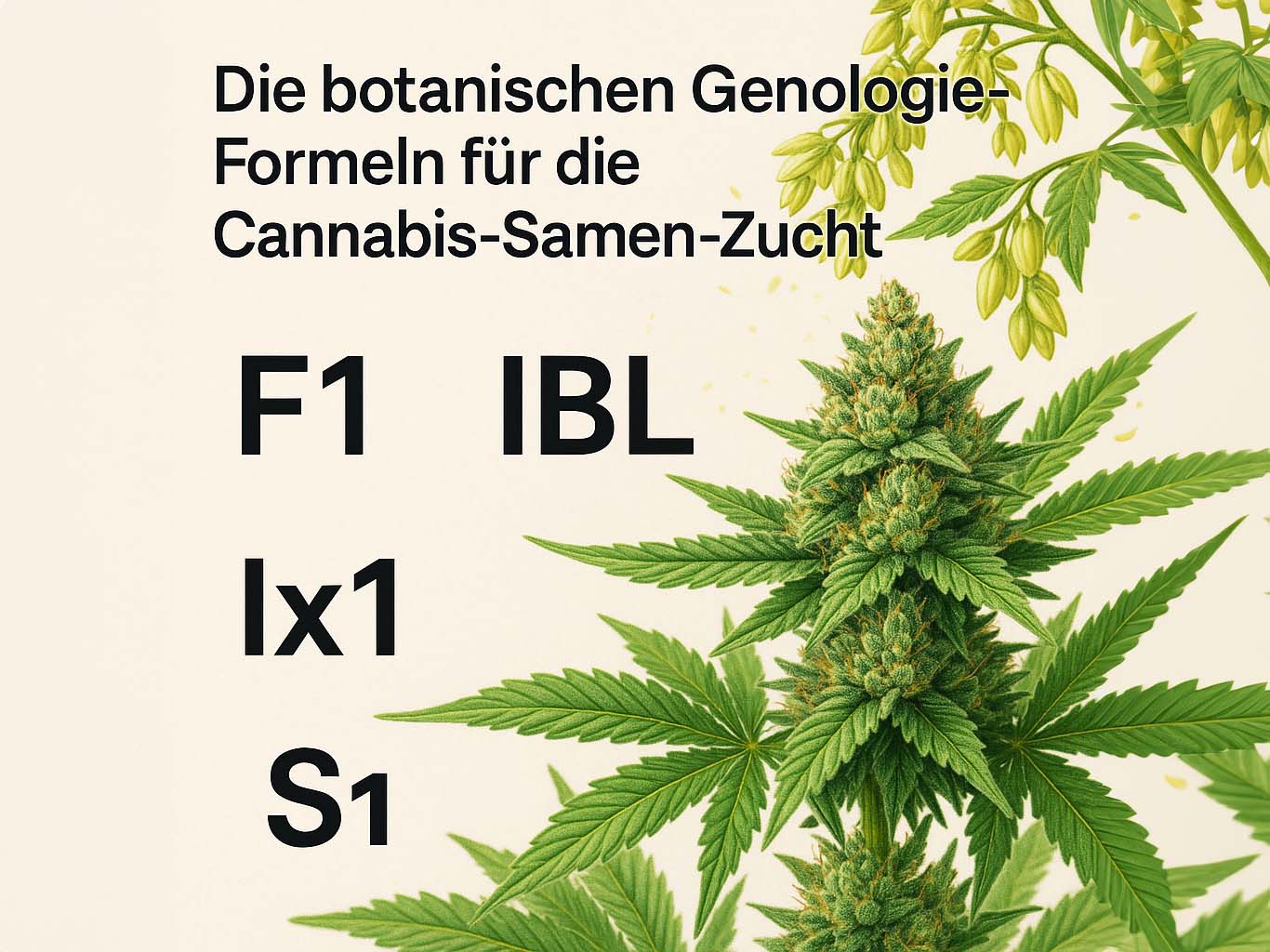 Seeds24 Blog Artikel Bild Die botanischen Genologie-Formeln für die Cannabis-Samen-Zucht
