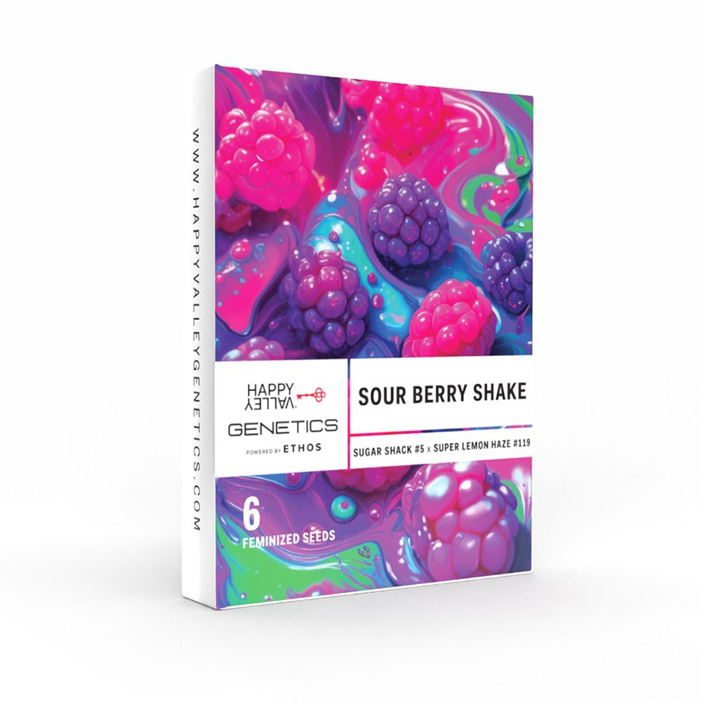 Happy Valley Genetics Sour Berry Shake Feminisierte Hanfsamen Verpackung
