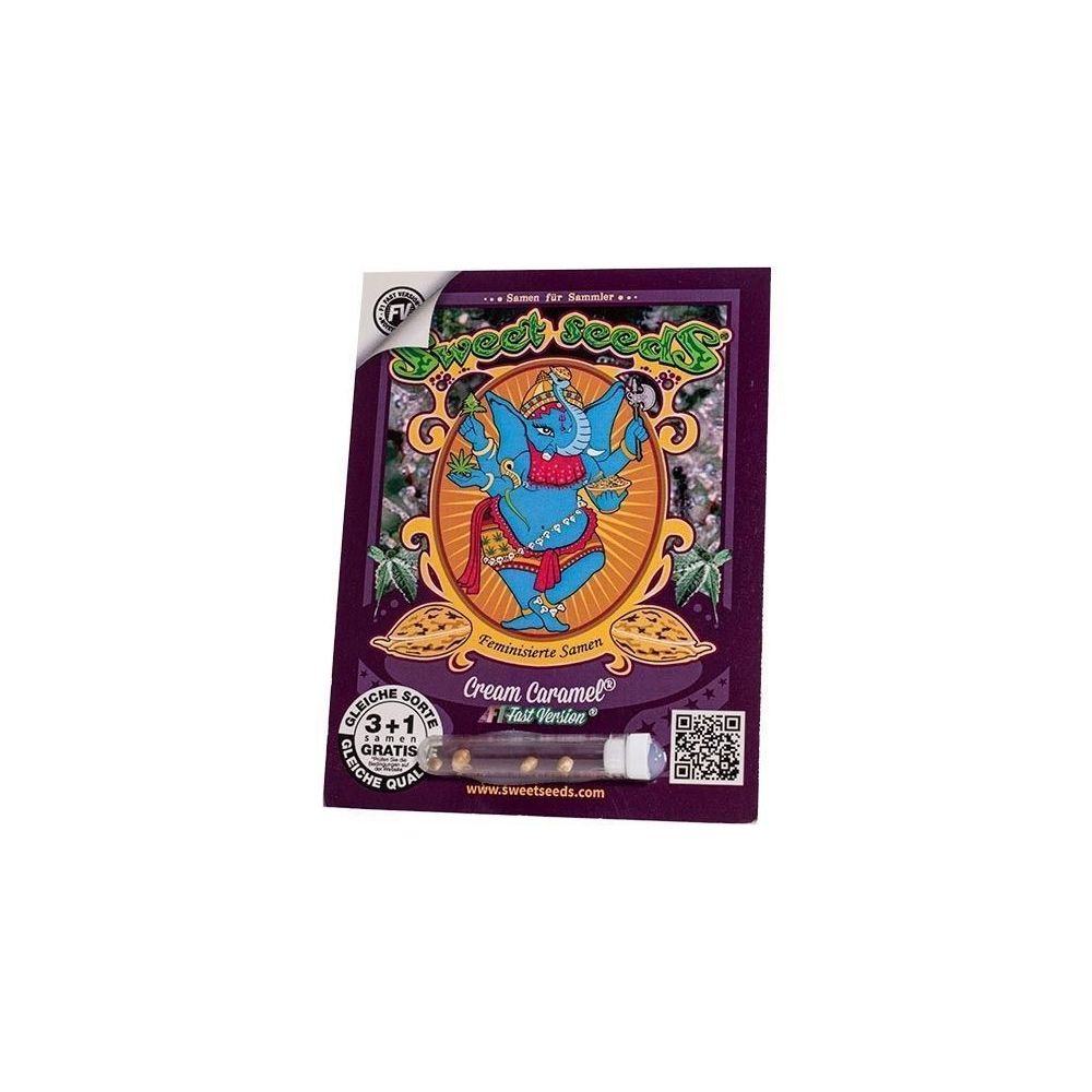 Sweet Seeds Cream Caramel F1 Fast Version Hanfsamen Verpackung