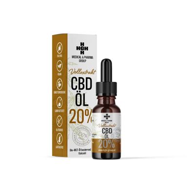 HGH CBD Öl – Full Spectrum – 20% – 10ml