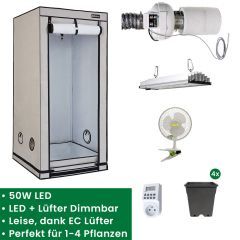 Homebox Q80+ Growset mit Sanlight LED & Prima Klima EC-Lüfter
