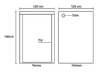 Homebox R120 Skizze vorne