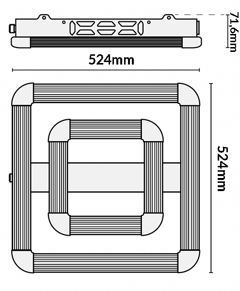 Lumatek ATS200W PRO Dimensionen