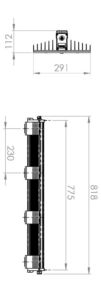 SANLight Evo 4-100 Dimensionen